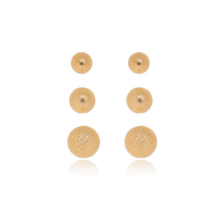 TRIO DE BOLINHAS CRAQUELADA (6, 5, 4MM)