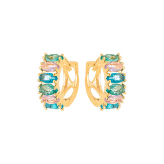 ARGOLA C/ ZIRCONIAS COLORIDAS