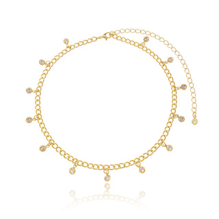 GARGANTILHA CHOKER C/ ZIRCONIAS