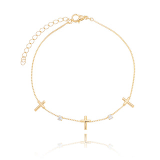 PULSEIRA CRUZ C/ ZIRCONIAS